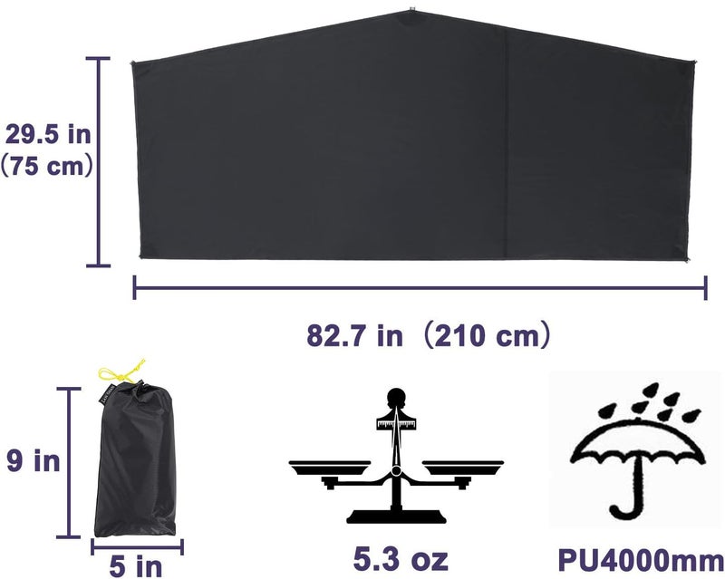 MIER LANSHAN 1-2 Person Ultralight Waterproof Footprint Outdoor Camping Tent Tarp Canopy Blanket Picnic Ground Sheet Mat, Ultralight Tent Fitted, 1 Person - Image 2